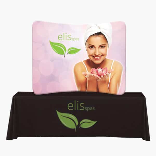 EZ Tube 6ft Curved Tabletop Display
