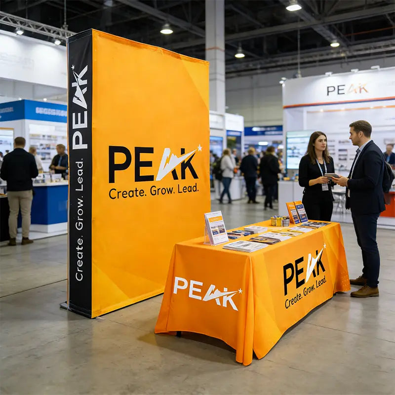 Single-Sided Straight Fabric Popup Displays