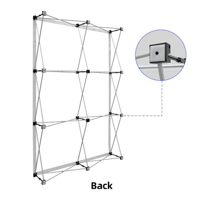 Single-Sided Straight Fabric Popup Displays