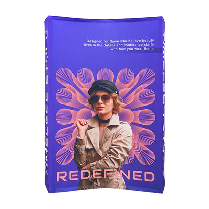 Single Sided Curved Fabric Popup Displays