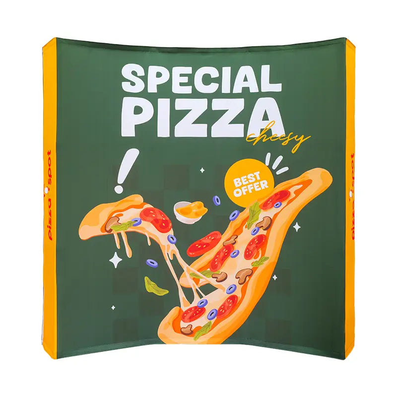 Curved Fabric Popup Displays