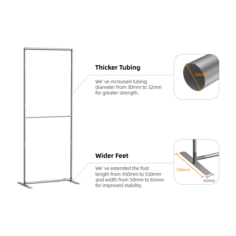 Fabric Banner Stand - Square Corners