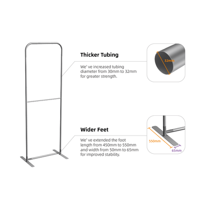 Fabric Banner Stand - Round Corners