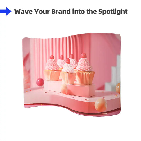 S Shape Wave Backdrop