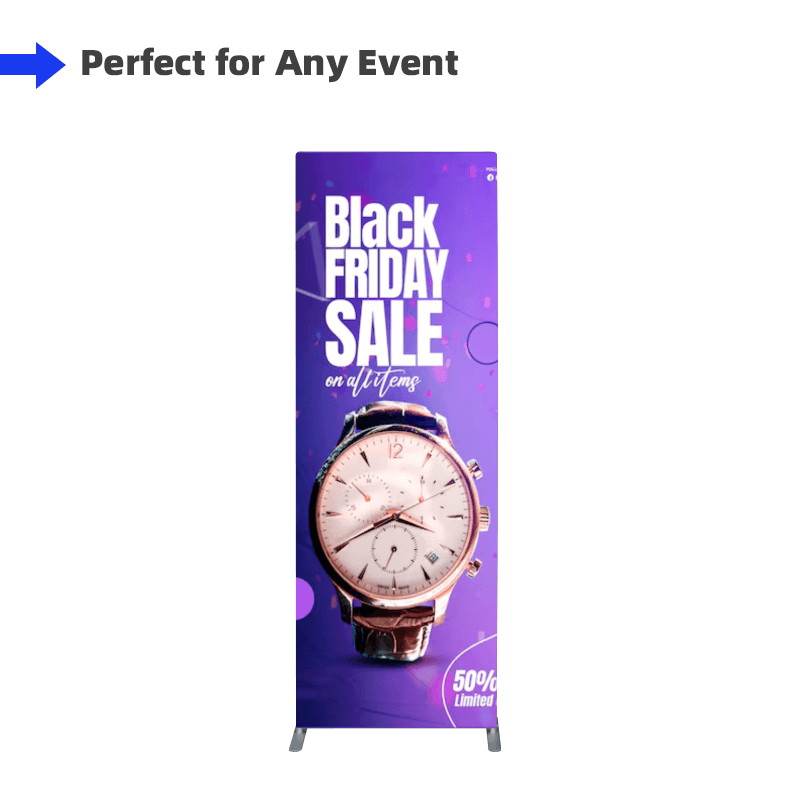 Fabric Banner Stand - Square Corners