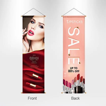 Hanging Wooden Pole Banners