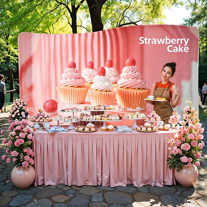 S Shape Wave Backdrop