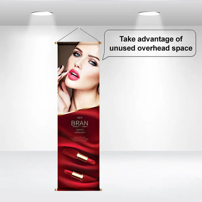 Hanging Wooden Pole Banners