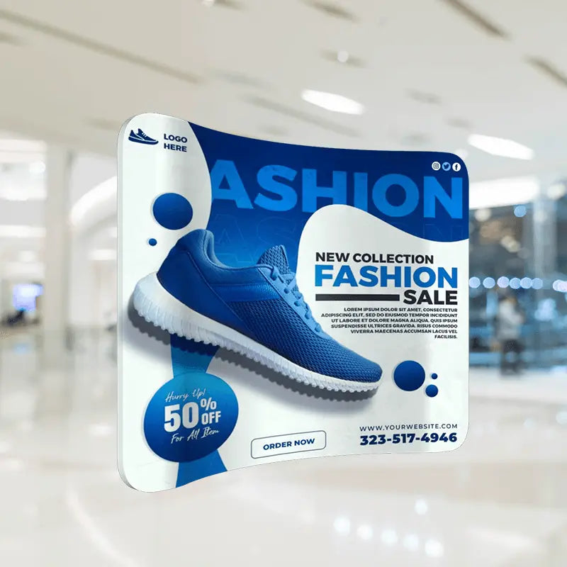 Curved Tension Fabric Display
