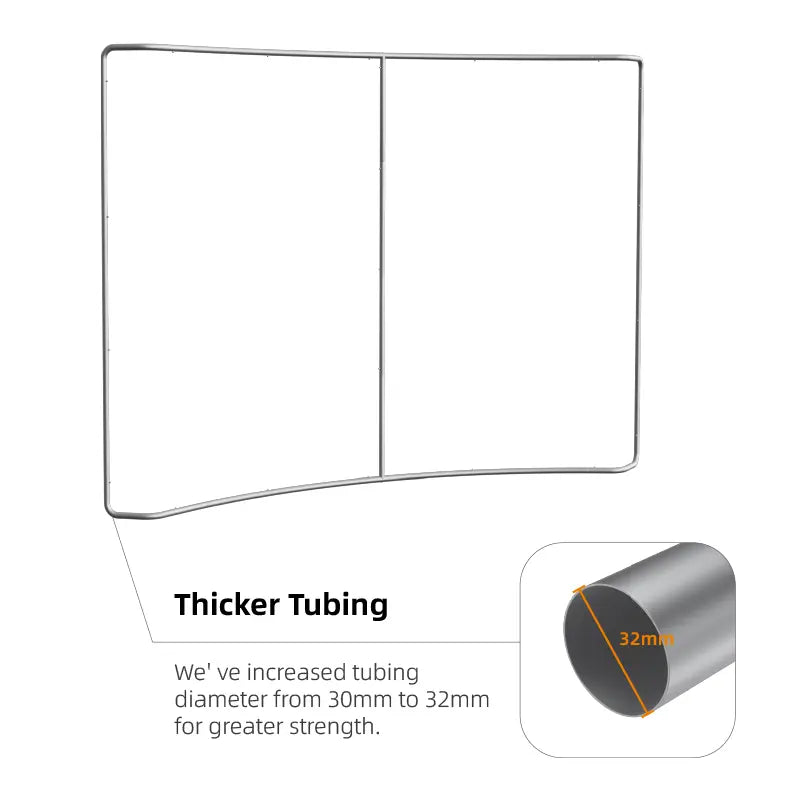 Curved Tension Fabric Display
