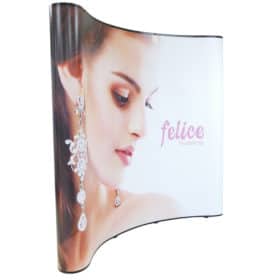 Alternative view of 8 ft. PVC Waved Pop Up Display