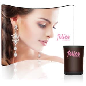 8 ft. PVC Waved Pop Up Display