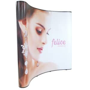 Alternative view of 8 ft. PVC Waved Pop Up Display