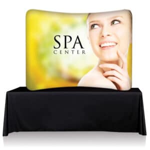 EZ Tube 8ft Curved Tabletop Display