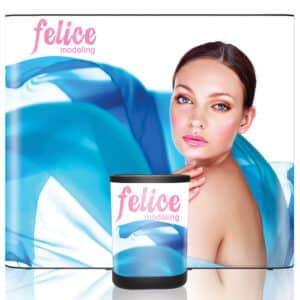 9 ft. PVC Straight Pop Up Display