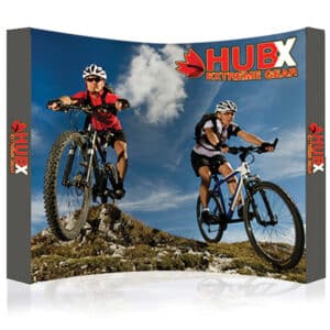 10 ft. RPL Fabric Pop Up 89"h Curved Display