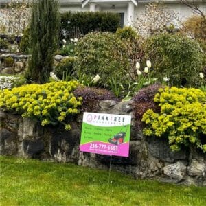 go 4 prints - north vancouver yard sign - pink tree landscaping