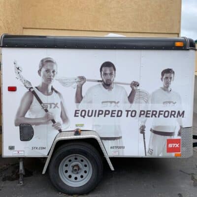 custom trailer wrap installation