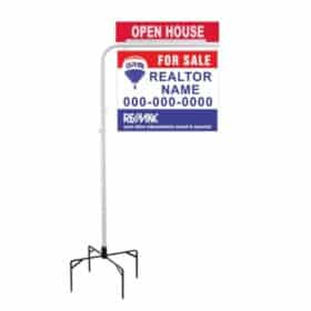Metal Lawn Sign Post - Real Estate Sign